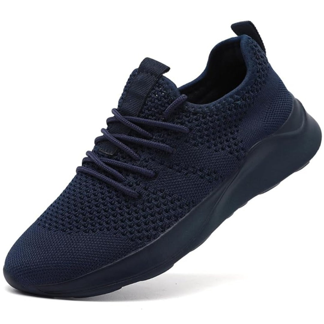 Diamond knit lace up gym sneaker side view