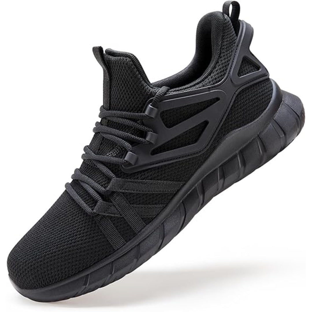 Knit mesh walking sneaker with tonal sole side view