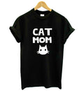 Cat Mom Graphic T-Shirt – Black, Gray or White