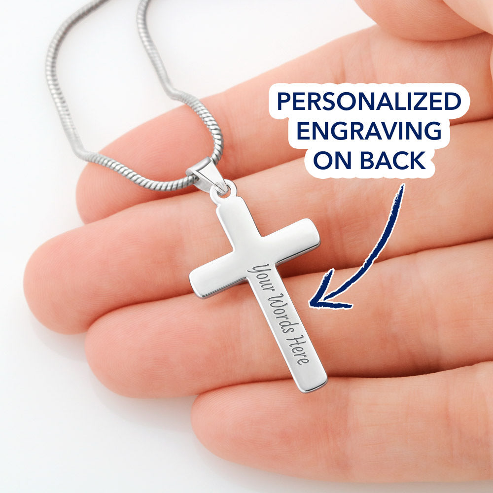 Kneel for One Man - Cross with Custom Engraving