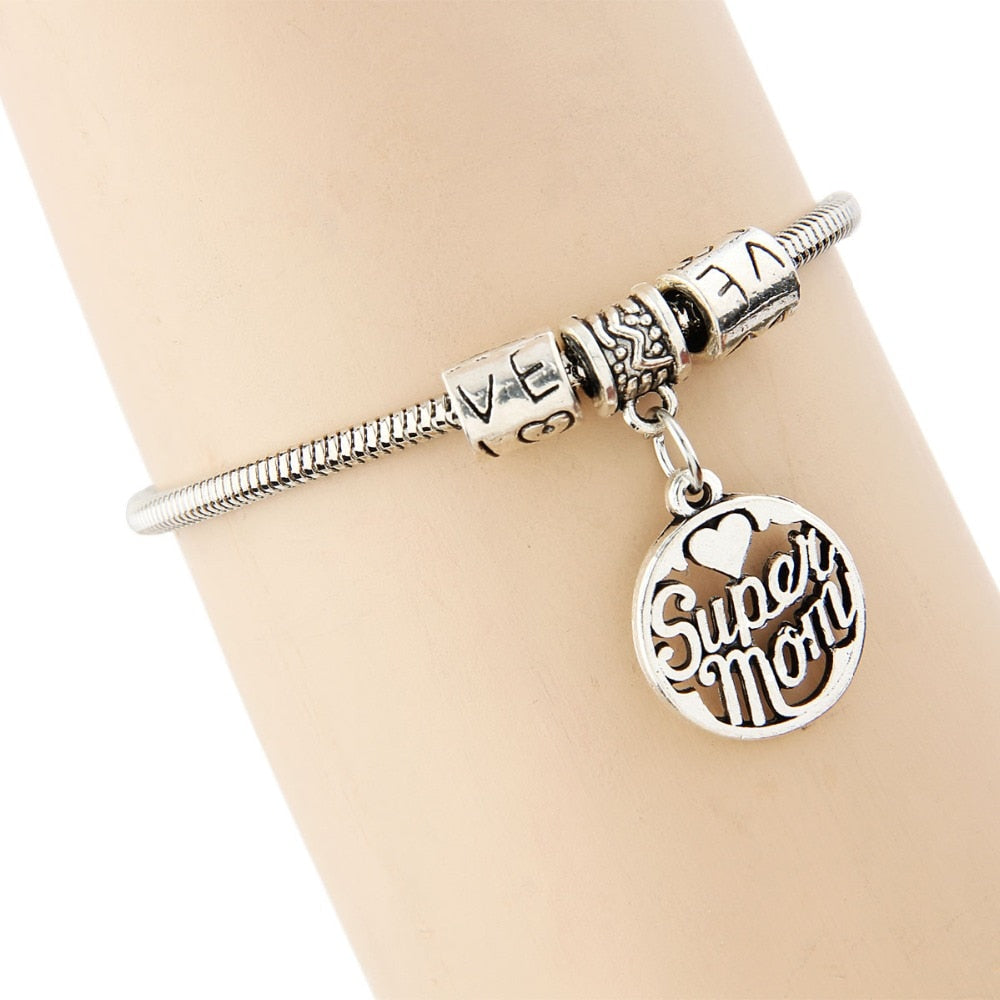 Super Mom Charm Bracelet