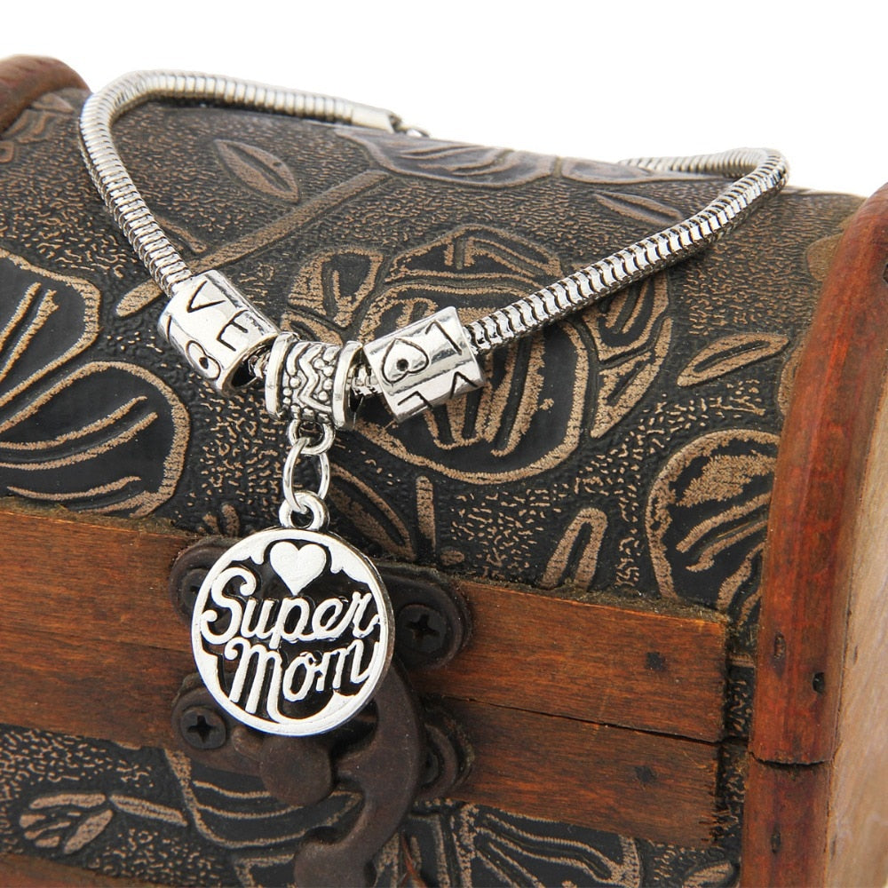 Super Mom Charm Bracelet