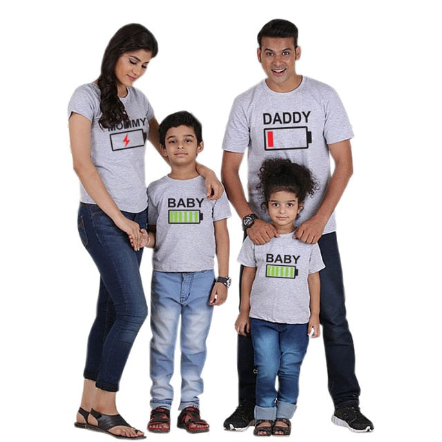 Family Matching Outfit - Battery Levels