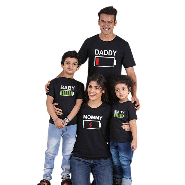 Family Matching Outfit - Battery Levels