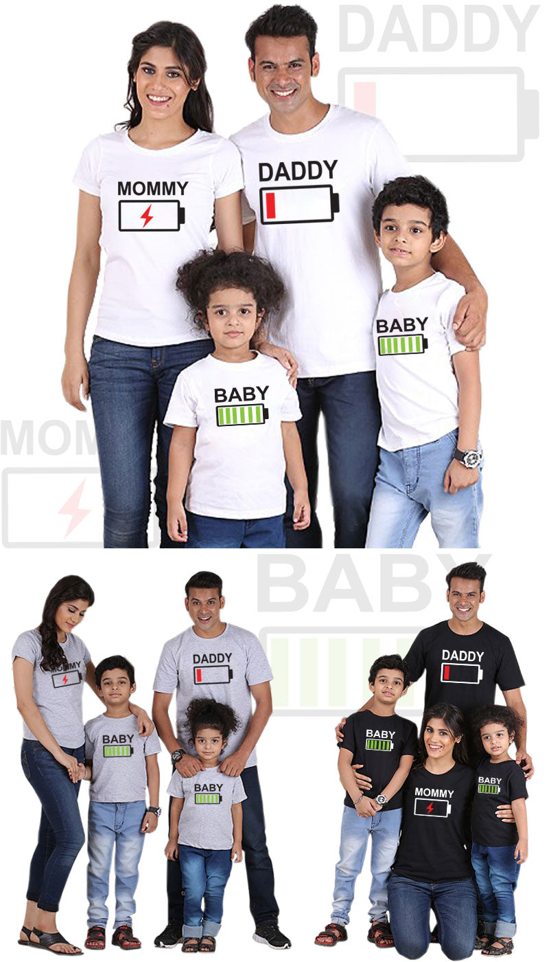 Family Matching Outfit - Battery Levels