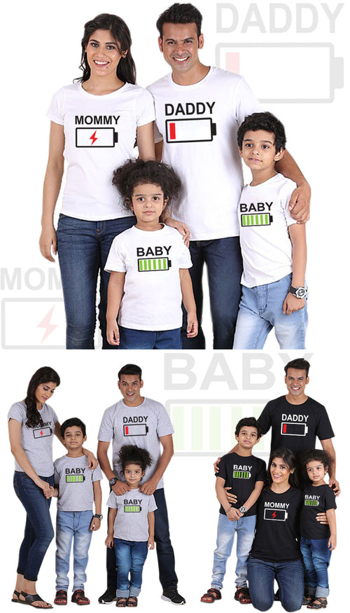 Family Matching Outfit - Battery Levels
