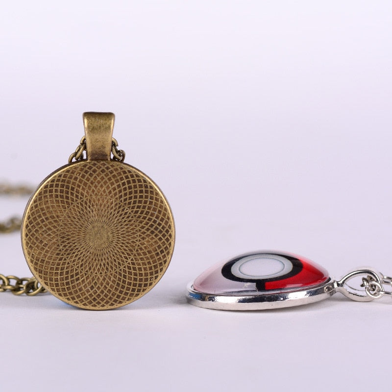 Mother & Baby Glass Pendant Necklace – Zinc Alloy