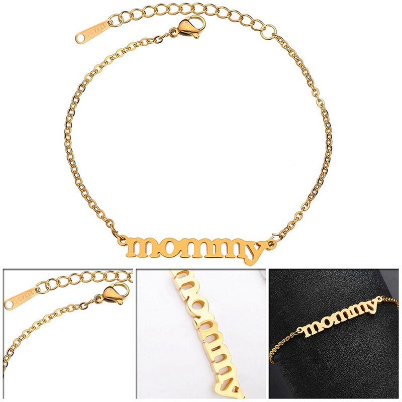 Mommy Stainless Steel Bracelet – Gold or Silver